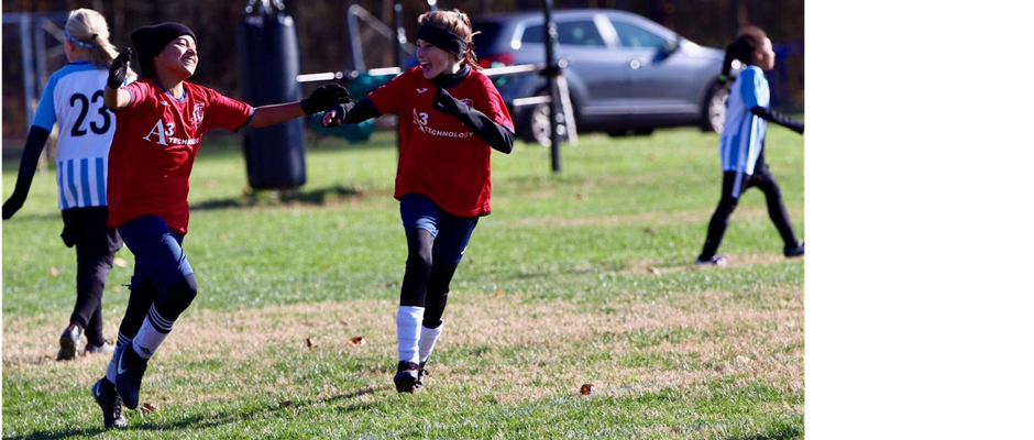 U11 Girls exhibit teamwork and sportsmanship